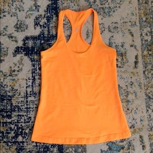 Lululemon neon orange tank